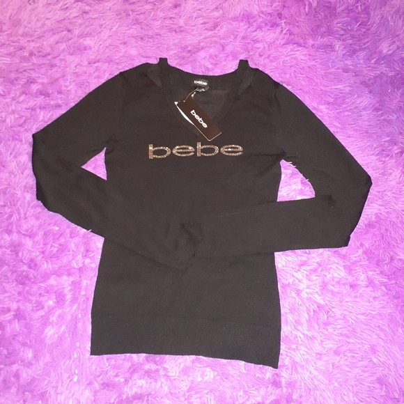 Bebe Cold Shoulder Sweater - Picture 2 of 4